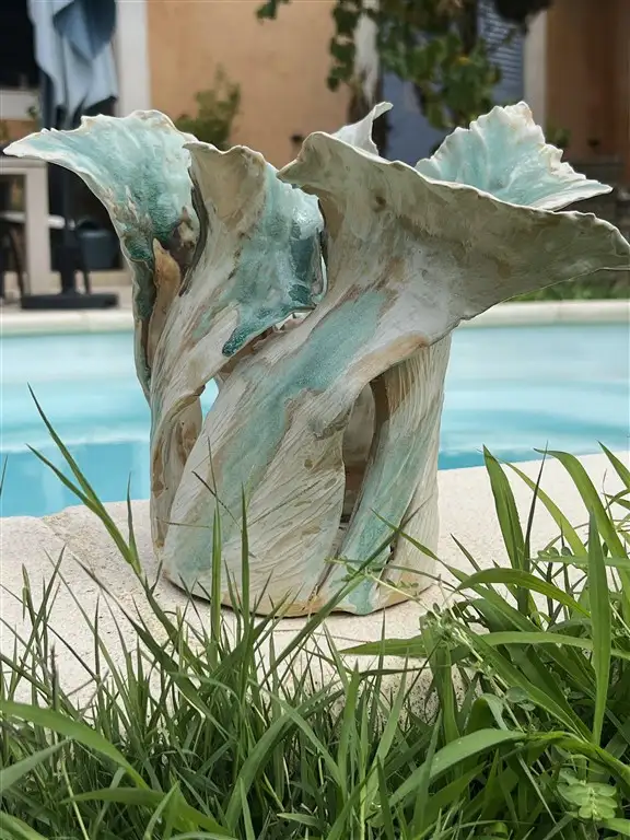 céramique d'art pièce unique hirunda ceramic cabris french riviera